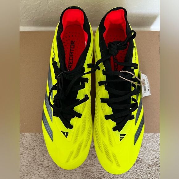 Adidas Predator Pro FG Yellow / Black Soccer Cleats - Picture 5 of 11